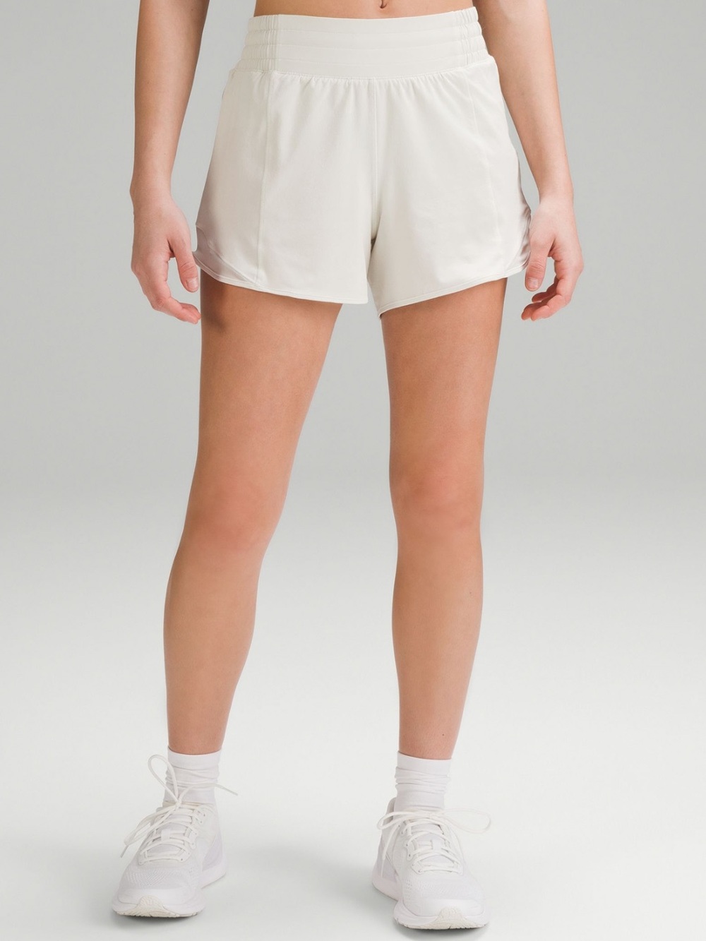 Hotty Hot High-Rise Lined Short 4" Size 6 Color Bone